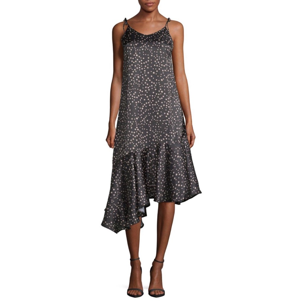 HAUTE ROGUE Star-Print Maxi Dress